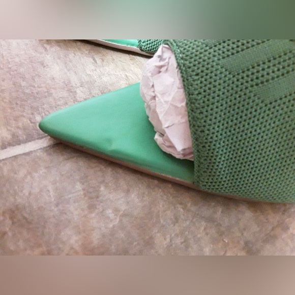 CUTE HIGH HEEL EGO SOCK BOOTIES SIZE: US 9 UK 7 EU 40 COLOR: GREEN - Picture 6 of 7